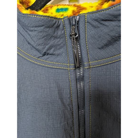 PrAna Men's Hurricane FZ Fleece Jacket Bright Yellow Geometric Size XL - Picture 4 of 12